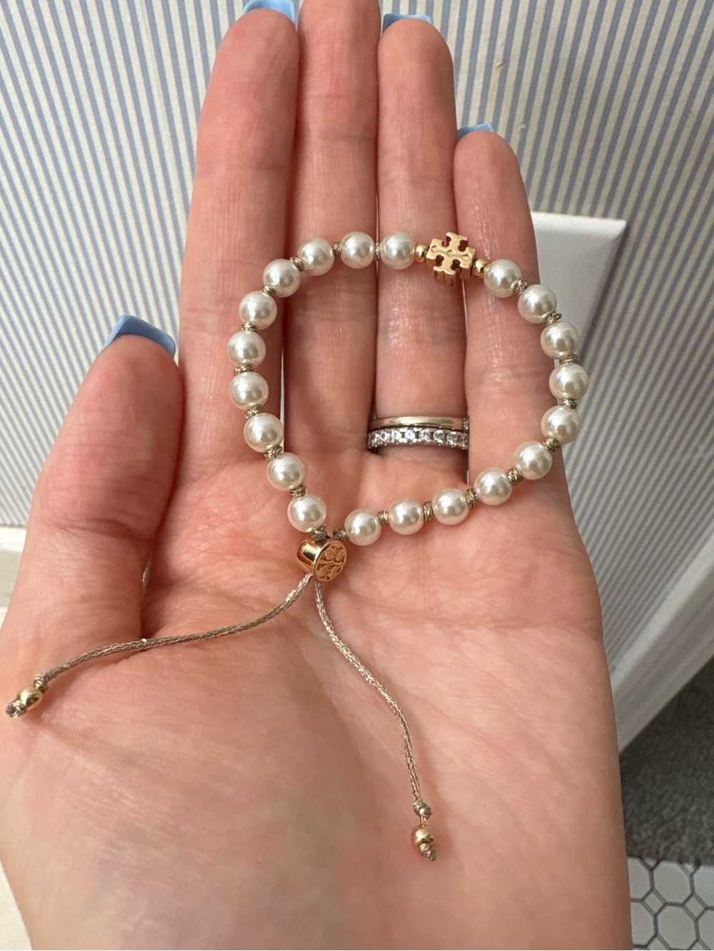 tory burch pearl slider bracelet